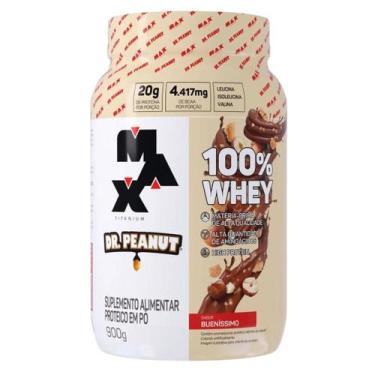 Imagem de 100% Whey Protein Dr Peanut 900g - Max Titanium, Buenissimo