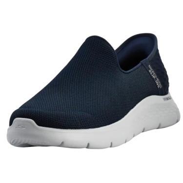 Imagem de Skechers Tênis masculino Gowalk Flex Hands Free Slip-ins Atlético slip-on Casual Caminhada Tênis, Azul marino, 12 Wide