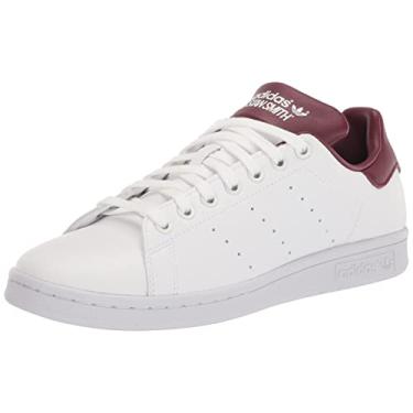 Imagem de adidas Originals Stan Smith Tênis masculino, Branco/branco/vermelho sombra, 6.5