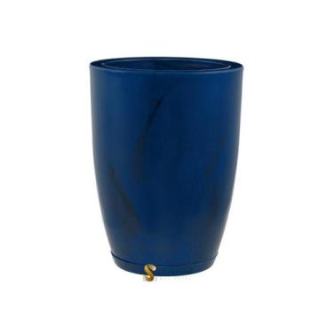 Imagem de Vaso Decorativos para Plantas Cone N 2 - Segredo das Artes, Azul Mármo