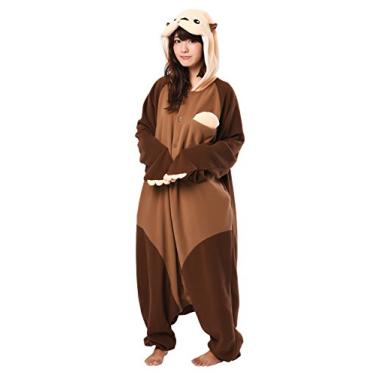 Imagem de Fantasia de lontra marinha Kigurumi, Marrom, GG
