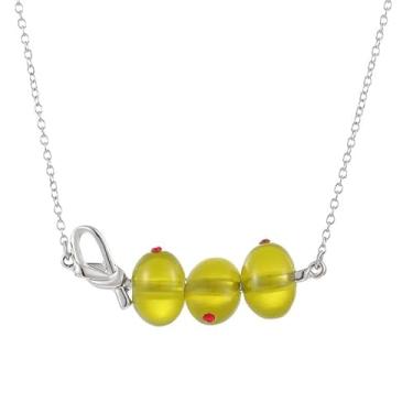 Imagem de Firopia Colar com pingente de martini verde oliva para mulheres | Colar de coquetel Olive Martini para mulheres | Joia Martini para presente para mulheres, Sem Pedra Preciosa