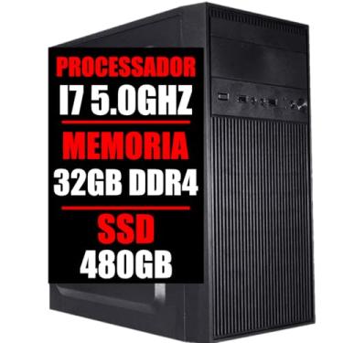 Imagem de Pc Computador Intel Core i7 10 Geração, 32Gb Ddr4, Ssd 480Gb (16GB DDR4)
