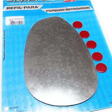 Imagem de Lente Espelho Vidro Refil Retrovisor Punto Linea Ft 500 Lado Esquerdo Sem Base