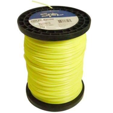 Imagem de Fio de Nylon 3,0 MM Redondo para Roçadeira Bobina 2 KG 248 Metros Amarelo VULCAN