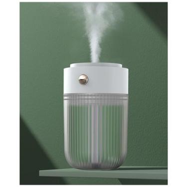 Imagem de Trailabo Mini Umidificador de Ar Portátil | 250ml | Apenas 135g | Função Luz Noturna Multicolorida | Carregamento Tipo C | Ideal para Quarto, Escritório e Carro