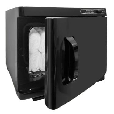 Imagem de Aquecedor de Toalhas Profissional Capacidade 8L para Spa, Salões e Hotéis, 110V 200W, Findabetter, Preto