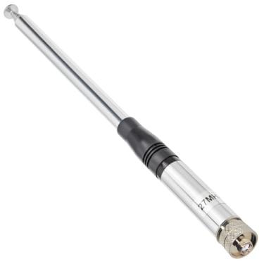 Imagem de HYS Antena CB de 27 MHz, conector fêmea SMA, antena telescópica/haste de 22 a 129 cm HT CB para rádio portátil QUANSHENG Handheld CB