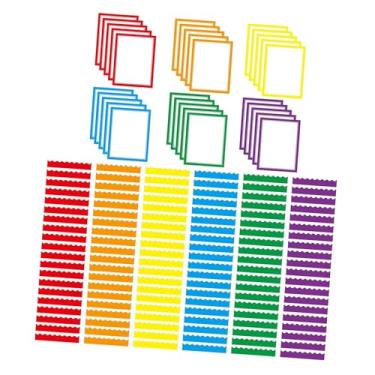 Imagem de Ioensy 150x Suprimentos para quadro de feira de ciências, decoração de quadro-negro de parede, 120 bordas de boletim para decoração de escritório e casa