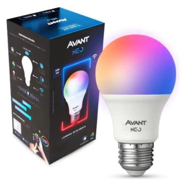 Imagem de Lâmpada Inteligente Wi-Fi RGB Avant Neo 10W – Controle por Alexa e Google, RGB + Branco Quente e Frio, Bivolt, App Avant NEO