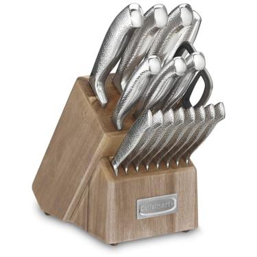 Imagem de Conjunto de Facas com Afiador Embutido e Bloco de Bancada 17 Peças, CUISINART C77SSH 17P, Prateado