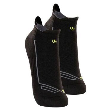 Imagem de Kit com 2 Pares de Meias Performance Running Lupo 3276-002, Preto, 33-