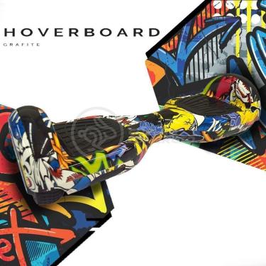 Imagem de Hoverboard Infantil Skate Elétrico Arte Urbana Led Grafite