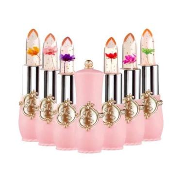 Imagem de Batom Gelatinoso com Flor de Cristal - Muda de Temperatura, Hidratante