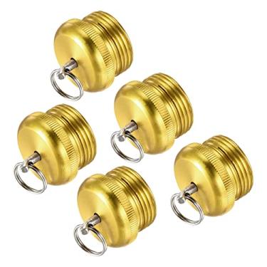 Imagem de Copo de extremidade de vara de pesca de 17,5 mm de diâmetro, 5 peças de protetor banhado a cobre para reparo de construção de varas