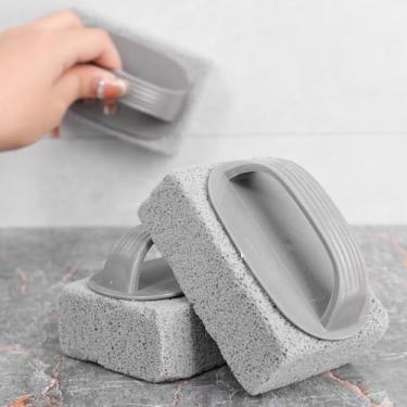 Imagem de 1 escova de limpeza portátil de pedra-pomes de cozinha, escovas de azulejo de piscina, utensílios domésticos multifuncionais de limpeza 7 x 10 x 3,5 cm