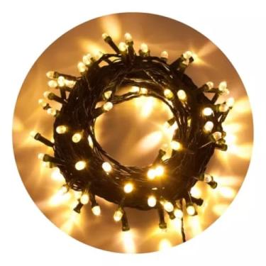 Imagem de Pisca Pisca com 100 Lâmpadas Branca LED 8 Funções 127v decoração de Natal