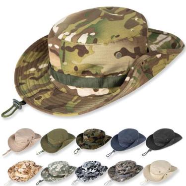 Imagem de Sun Hat Ruqizhi Bucket UPF 50+ com proteção UV Camo verde