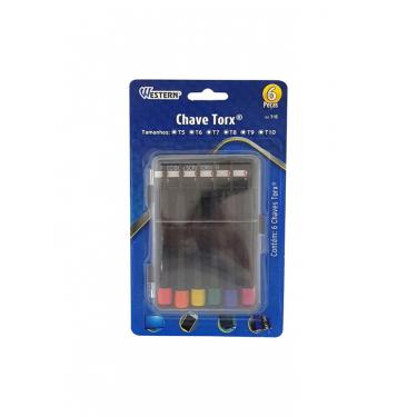 Imagem de Chave Torx T5 A T10 6 Peças Western