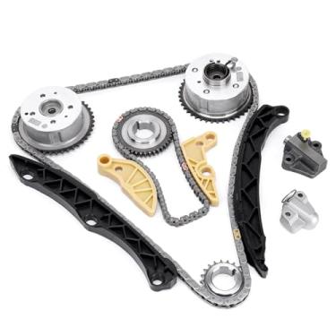 Imagem de Kit de corrente de distribuição 24321-2G111 com roda dentada do eixo da manivela do trilho de guia compatível com Hyundai Sonata 2010-2014 Kia Optima 2.4L Engine G4KH G4KC 24350-2G750