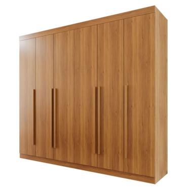 Imagem de Guarda Roupa Casal 6 Portas 6 Gavetas Olimpia Valverde Moveis Cinamomo