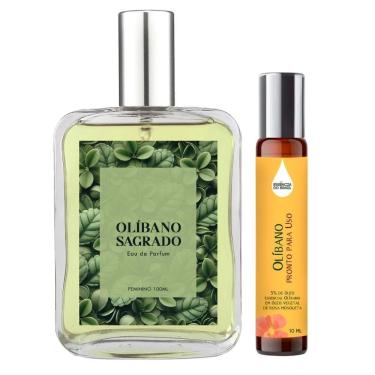 Imagem de Perfume Olíbano Sagrado Mulher 100Ml + Óleo Essencial 10Ml