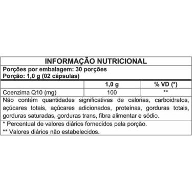 Imagem de Kit Com 3 - Coenzima Q10 Premium 100% Pura Com 100mg Por Porção 60 Cáp