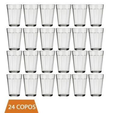 Imagem de Kit 24 Copo Americano Vidro Transparente 300ml Cerveja Nadir - NADIR F