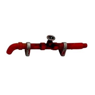 Imagem de KiBcsLic Cachimbo de água em escala 1/64, modelo em miniatura para coleção de casas de bonecas, acessório para banheiro, adereço fotográfico e decoração, Vermelho