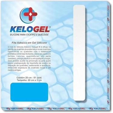 Imagem de Fita em Gel de Silicone para Cicatriz Kelogel 20cm x 3cm | Tratamento para Cicatriz, Queloide e Cicatriz Hipertrófica | Silicone Grau Médico | Pós-Cirúrgica, Queimaduras e Cesárea