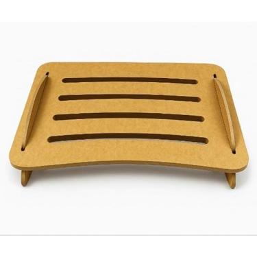 Imagem de Apoio Descanso Suporte de Pé pés escritório regulável MDF cru,apoio para os pés
