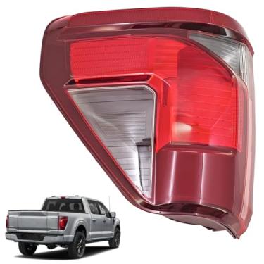 Imagem de Conjunto de luz traseira de halogênio RL3Z-13405-C com ponto cego (sem módulo) para Ford F150 2024-2025, luz de freio traseira do lado direito do passageiro de 7 + 3 pinos com lâmpada reversa LED