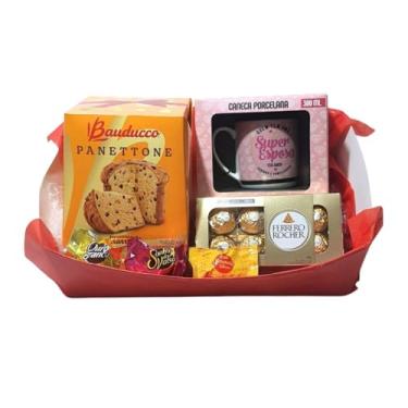 Imagem de Cesta de Natal Presente Criativo Panetone, Caneca, Bombons (Esposa)