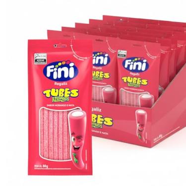 Imagem de Bala Fini Tube Morango Ácido Doce Gome c/ 12 Unidade