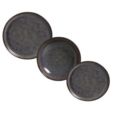 Imagem de Jogo De Pratos 18 Peças Linhas Titanium Porto Brasil