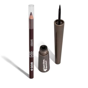 Imagem de Combo Delineador Líquido Pretolino 2,5ml + Lápis Olhos Marronlito 1,2g