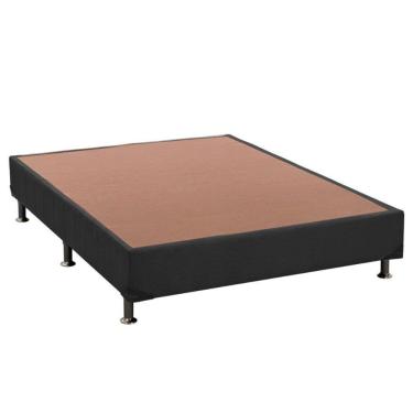 Imagem de Cama Box Base Casal Universal Suede Gray (138x188x30) - Ortobom