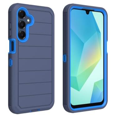 Imagem de AZSXLG Capa protetora 3 em 1 para Samsung Galaxy A16 5G (azul, A16)