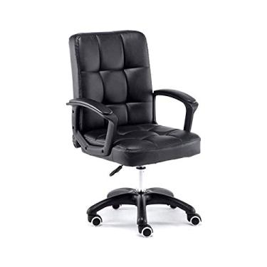 Imagem de Cadeira de escritório cadeira de jogos cadeira de computador cadeira de computador cadeira reclinável para almoço cadeira de escritório casa confortável apoio de braço fixo ergonômico (cor: Argento)