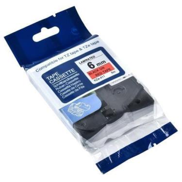 Imagem de Fita Aplicável Brother Tze-411 Vermelho 6Mm Kze - Generica