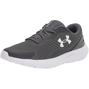 Imagem de Under Armour Tênis de corrida masculino Surge 3, (102) Cinza escuro/branco/branco, 42