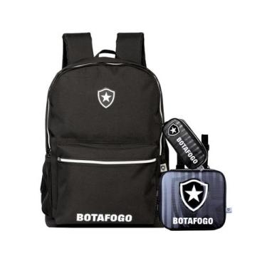 Imagem de Kit Escolar Botafogo Mochila Costas + Lancheira + Estojo - Xeryus