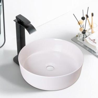 Imagem de Cuba Deend De Cerâmica PerlaSabbia Para Banheiro 36x36x12 cm