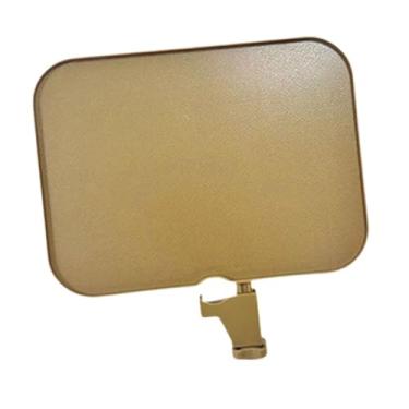 Imagem de simhoa Bandeja para pedestal de microfone, suporte de fixação para pedestal de microfone em rack, suporte com clipe, para transmissão ao vivo, Ouro