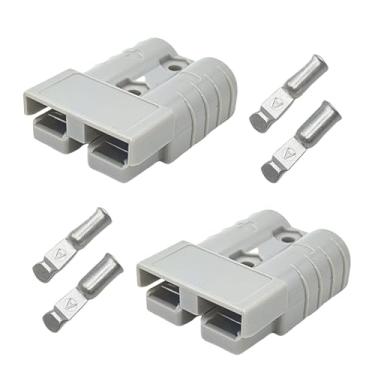 Imagem de THAODE Conector Anderson de 2 peças, 50 Amp 6 AWG, desconexão rápida, 12-36 V, cabo jumper de conexão rápida, terminal de bateria para carro, quadriciclo, elevadores, motores, reboque, guincho de