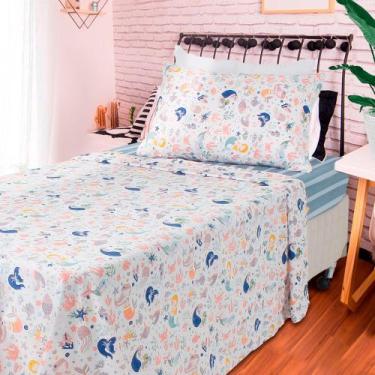 Imagem de Jogo de Cama Solteiro Lençol Infantil 3 Peças Estampado - BF Colchões,