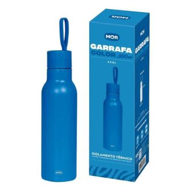 Imagem de Garrafa Térmica Com Alça 500ml Aço Inox Squeeze Academia Ginástica Fit