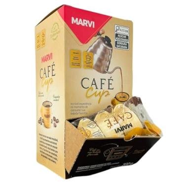 Imagem de Display Café Cup Casquinha de Baunilha c/Chocolate 10unid c/ 3 Xicaras 50ml - Marvi