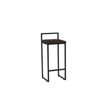 Imagem de Banqueta para churrasqueira e bar rosalia-assento marrom - GAT MAGAZIN