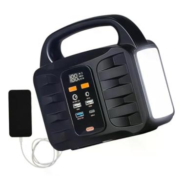 Imagem de Gerador Portátil com Bateria de Lítio, 100W, 110V, USB, LED, Proteção Múltipla, KP-TC15, 24.5x9.5x4.5cm